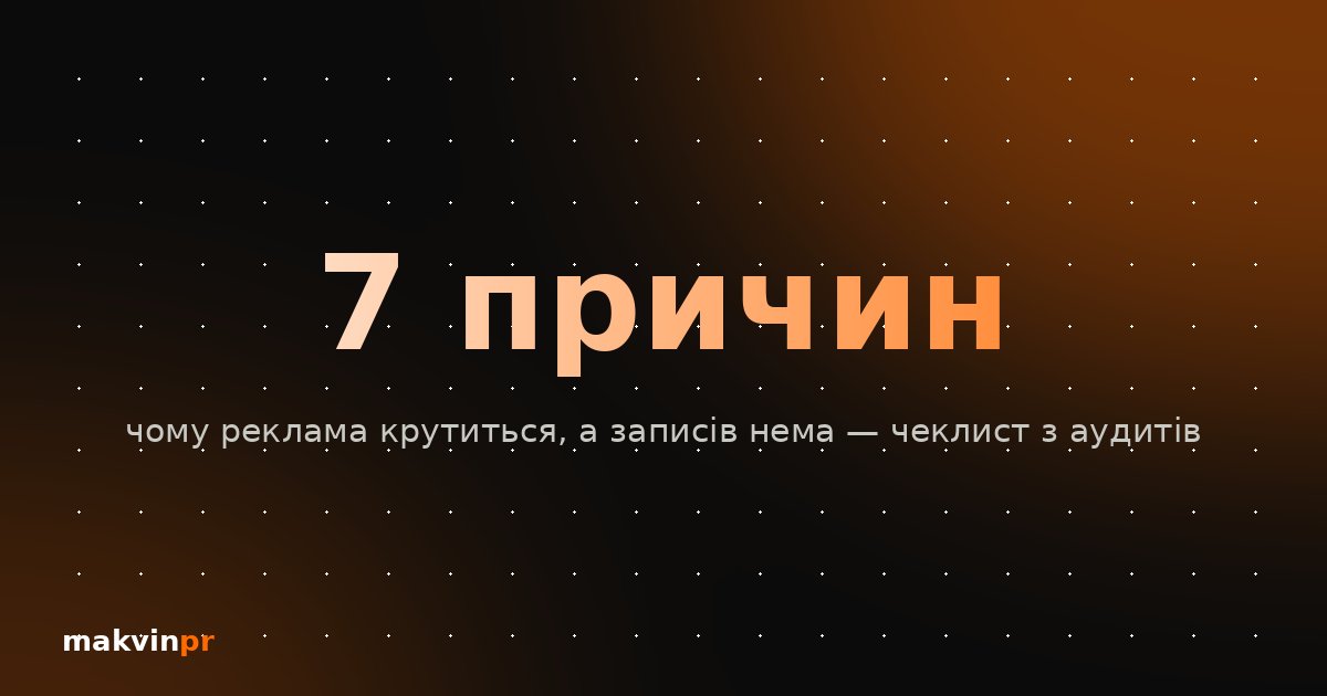 Чому реклама не працює: 7 причин з наших аудитів